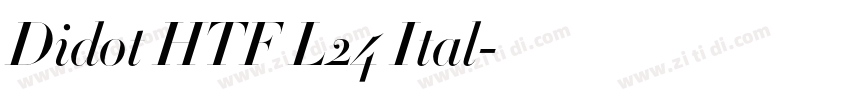 Didot HTF L24 Ital字体转换